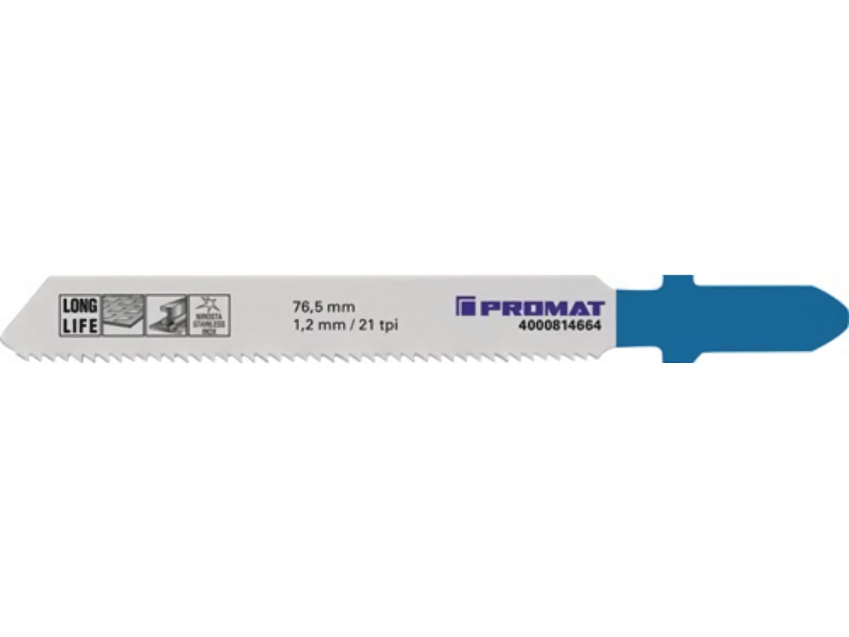 PROMAT  Stichsägeblatt  Gesamtlänge 76,5 mm Zahnteilung 1,2 mm BIM
