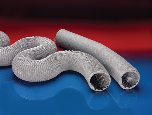 NORRES 37102540001-15 Absaug- und Gebläseschlauch PROTAPE® PVC 371 Innen-Ø 254 mm Außen-Ø 258,00 mm Länge 15 m Anwendungen: flexibler Schlauch für Gase, Schweißrauchabsaugung, Absaugarm, Tierstall: Belüftung, Bauindustrie: Tunnelbelüftung, Bus, Nutzfahrze