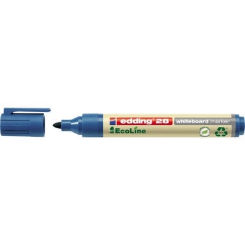 EDDING 4-28003 Whiteboardmarker 28 EcoLine blau Strichbreite 1,5-3 mm Rundspitze
