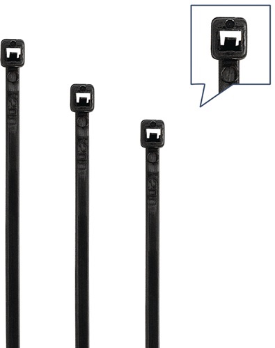 NW-SET 1 Kabelbinder-Set  350-teilig Polyamid 6.6 schwarz / UV-stabil