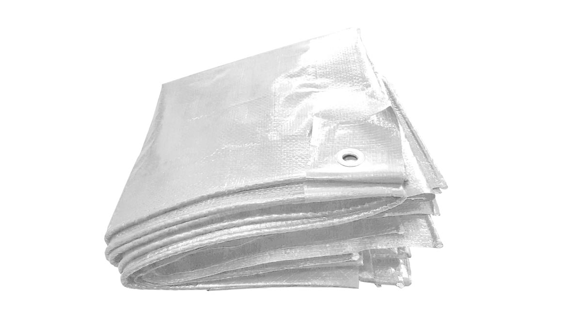 Gr .3 x 4 Meter PE-GEWEBEPLANE   90g/m²   WEISS weiss PE-tarpaulin   90g/m²   wh