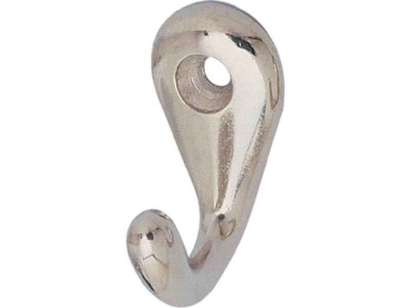 HERMETA 0557-93E Handtuchhaken 0557 1 Haken Höhe 36 mm Aluminium poliert Ausladu