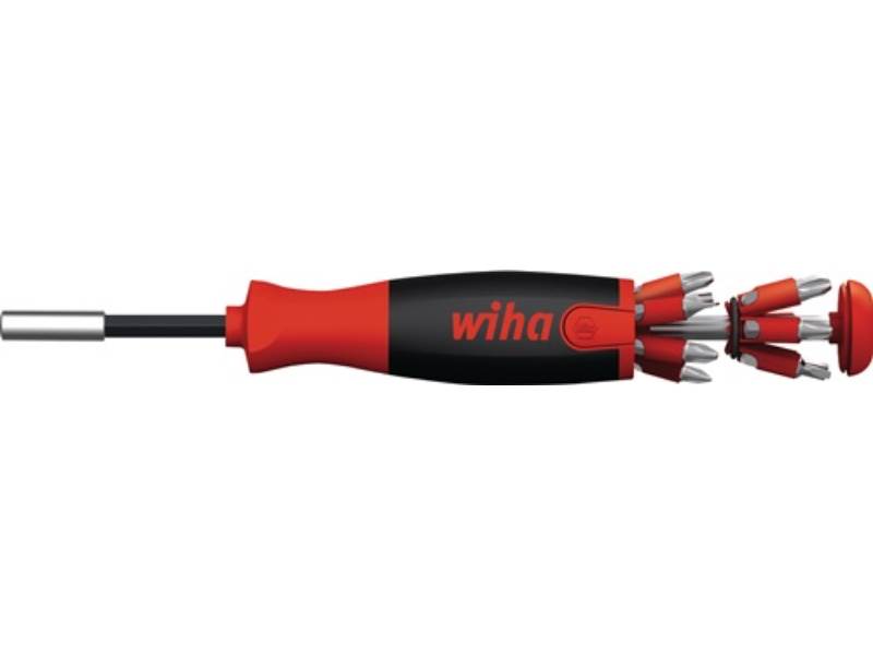 WIHA 38600 Magazinbithalter LiftUp 13-teilig Schlitz / PH / PZD / TORX®