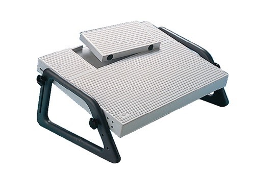 Fußstütze lichtgrau, RAL 7035 B490xT350xH210 mm Höhenverstellung stufenlos 40-