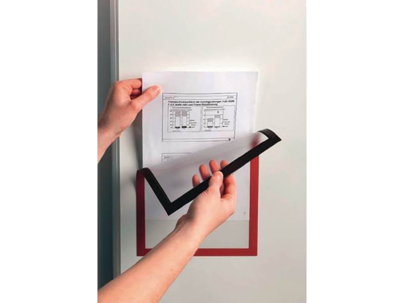 DURABLE 4869-03 Magnetrahmen  DIN A4 rot magnethaftend