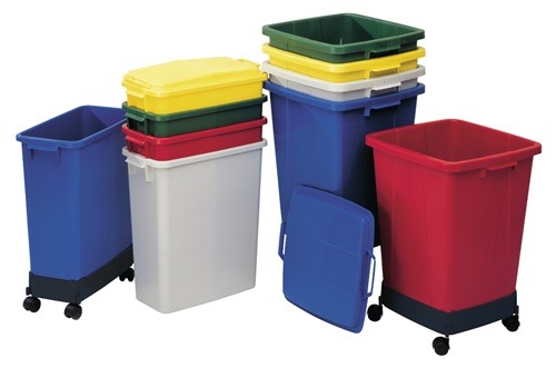 GRAF 778012 Abfall- und Wertstoffsammler  60 l H590xB285xT555mm PE grün