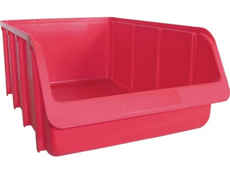 HÜNERSDORFF 675100 Sichtlagerkasten  L495/460xB315xH185mm PP rot stapelbar