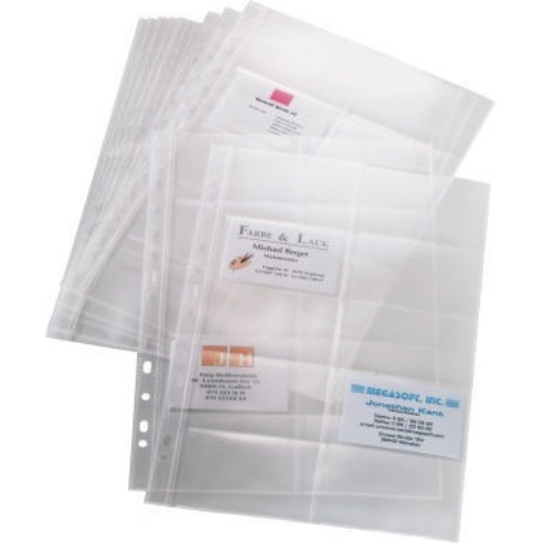 Sigel Visitenkartenprospekthülle VZ351 max. 200Karten tr 10 St./Pack