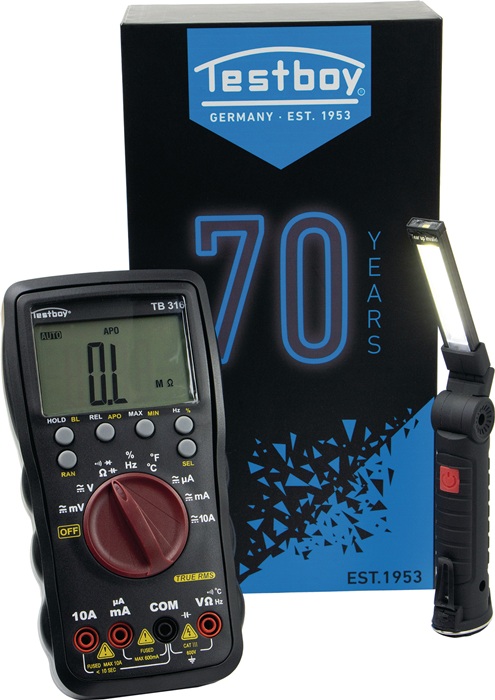 TESTBOY TB 316 Jubi Box Multimeter TB 316 BLACK EDITION 600 mV - 600 V AC, 600 m