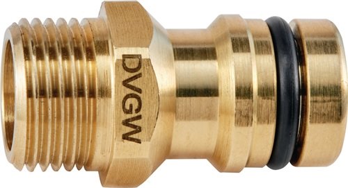 GEKA 46.1823 Gerätestecker GEKA plus KTW Messing  Außengewinde G 3/4 ''