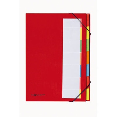 PAGNA Ordnungsmappe Deskorganizer 44171-01 DIN A4 7Fächer rot