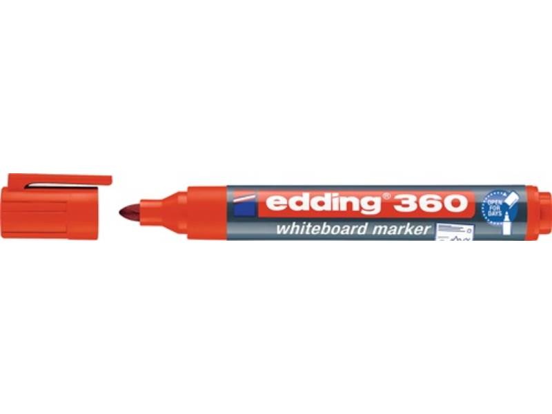 EDDING 4-360002 Whiteboardmarker 360 rot Strichbreite 1,5-3 mm Rundspitze