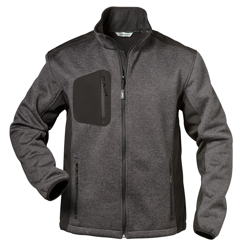 Gr .3XL (66/68) *INNSBRUCK* STRICKFLEECE-JACKE grau *INNSBRUCK* KNITTED FLEECE J