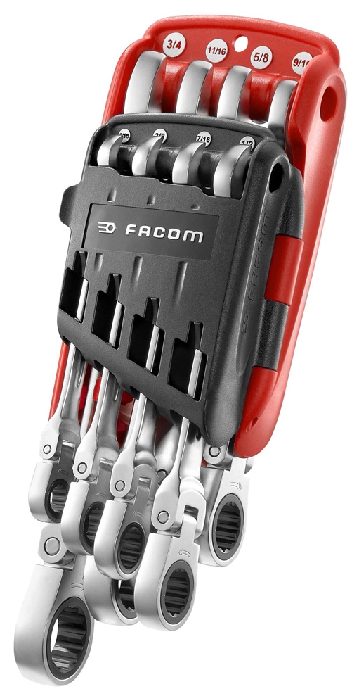 Facom 467F.JPU8 Knarren-Ring-Maulschluessel 467F, 8-tlg
