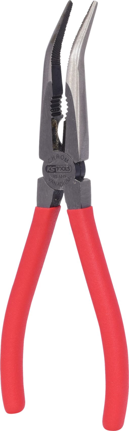 KS Tools 115.1319 Flachrundzange, gebogen, 200mm