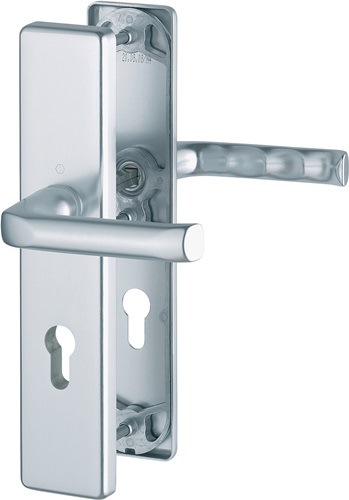 HOPPE 1775191 Schutzgarnitur London 113/2221A/2440 Aluminium F4 92 mm 67-72 mm
