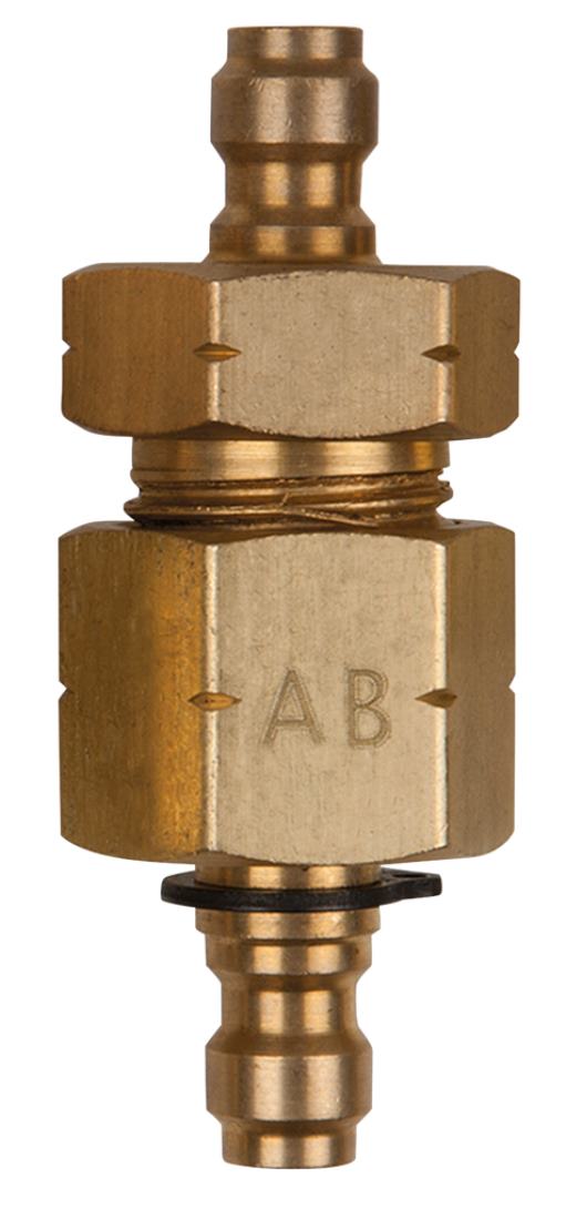 KS Tools 150.2346 Doppel-Adapterstück M16x1,5 IG / AG + 3/8'' Schlauchanschluss