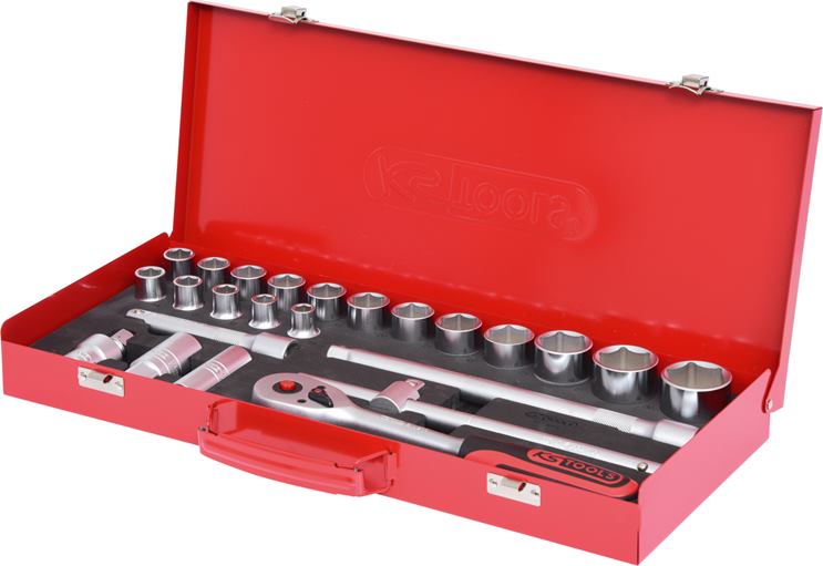 KS Tools 917.4024 1/2'' Steckschlüssel-Satz, 24-tlg. 6-kant