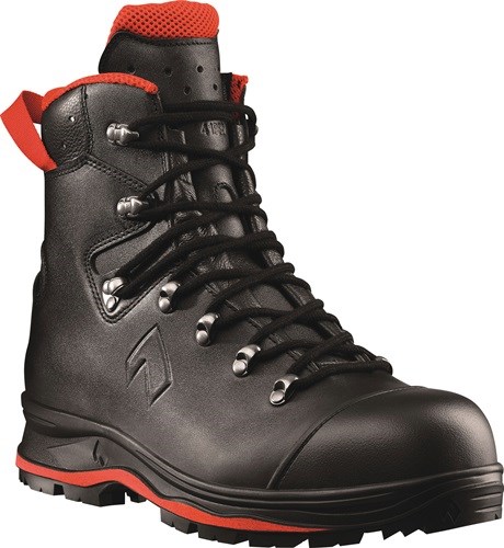 HAIX 602017.9.5 Sicherheitsstiefel TREKKER PRO 2.0 Größe 9,5 (44) schwarz/rot S3 nach CE EN ISO 20345:2011 S3 HRO HI CI WR SRC · Obermaterial: Waterproofleder, hydrophobiert · GORE-TEX® Performance · erhöhter Chemikalienschutz · feuchtigkeitsabsorbierende