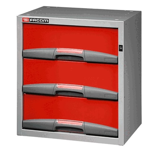 Facom F50000062 Matrix Regal, klein, hoch, mit 3 festen Schubladen