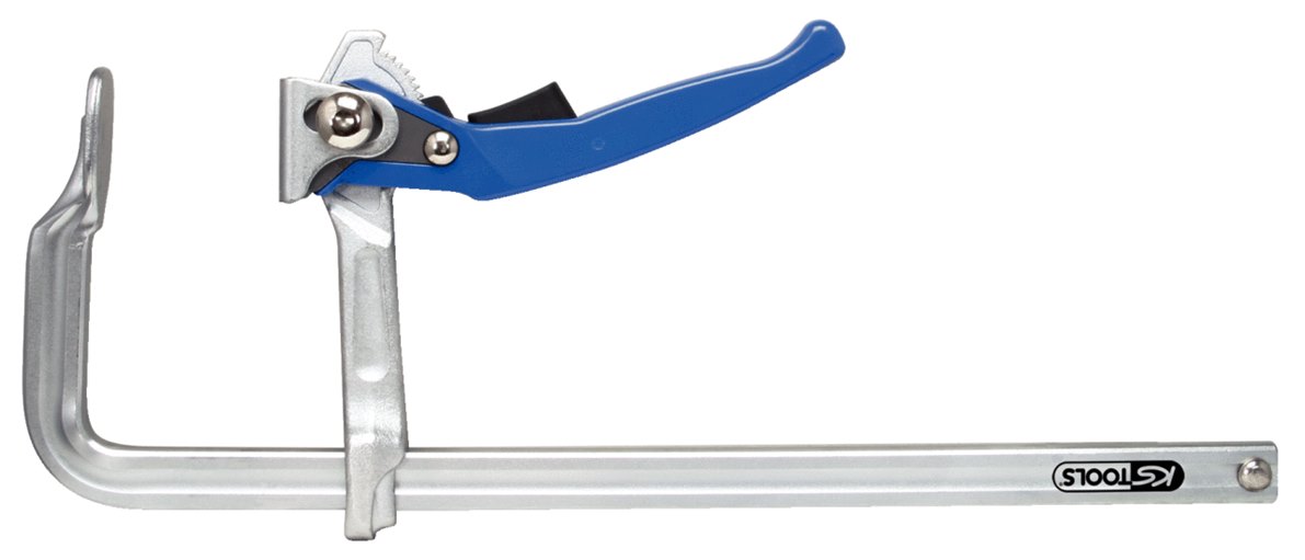 KS Tools 145.0420 Ganzstahl-Schnellspann-Schraubzwinge, 120x600mm