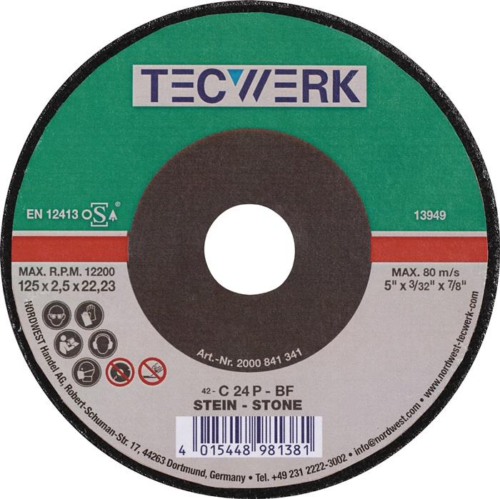 TECWERK 2000841343 Trennscheibe STE D230x3mm ger.STE Bohr.22,23mm TECWERK 200084