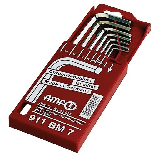 AMF 44826 Winkelschraubendreher-Satz 911BM 7-teilig Schiebekassette SW 2 - 8 mm
