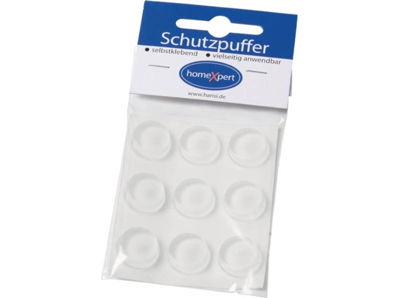 Schutzpuffer 20 mm Kunststoff transparent Koni selbstklebend