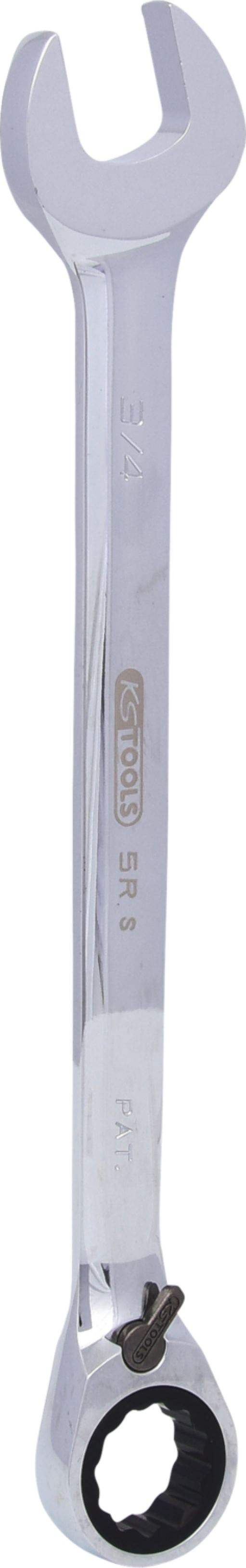 KS Tools 503.4689 GEARplus Ratschenringmaulschlüssel,umschaltbar,3/4''