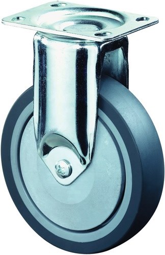 BS C110.A85.100 Bockrolle 100 mm 80 kg Vollgummi 95 x 70 mm