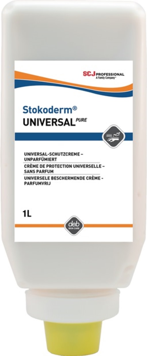 SC JOHNSON PROFESSIONAL 34778 Hautschutzcreme Stokoderm Universal PURE 1 l schwa