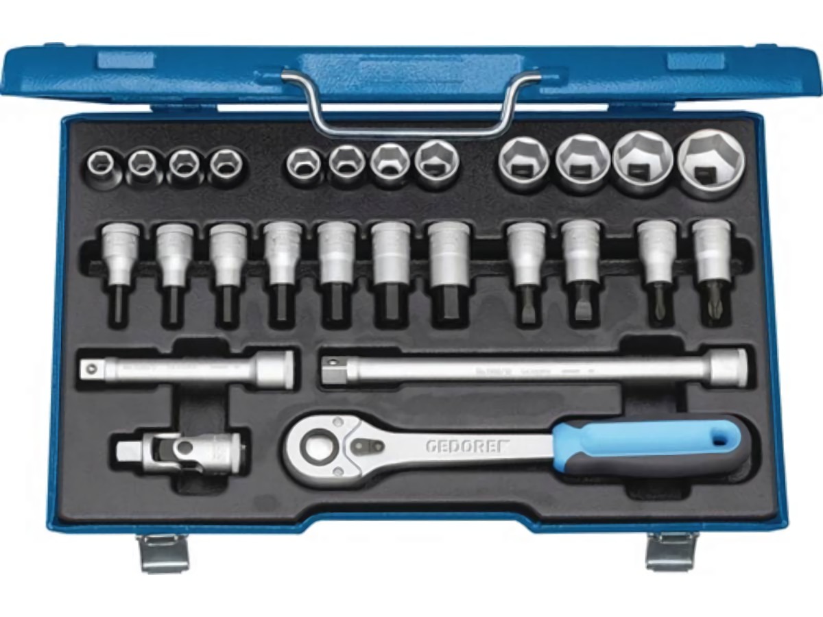 GEDORE 6139750 Steckschlüssel-Satz 19 IMU-10 27-teilig 1/2 '' Schlüsselweiten 10