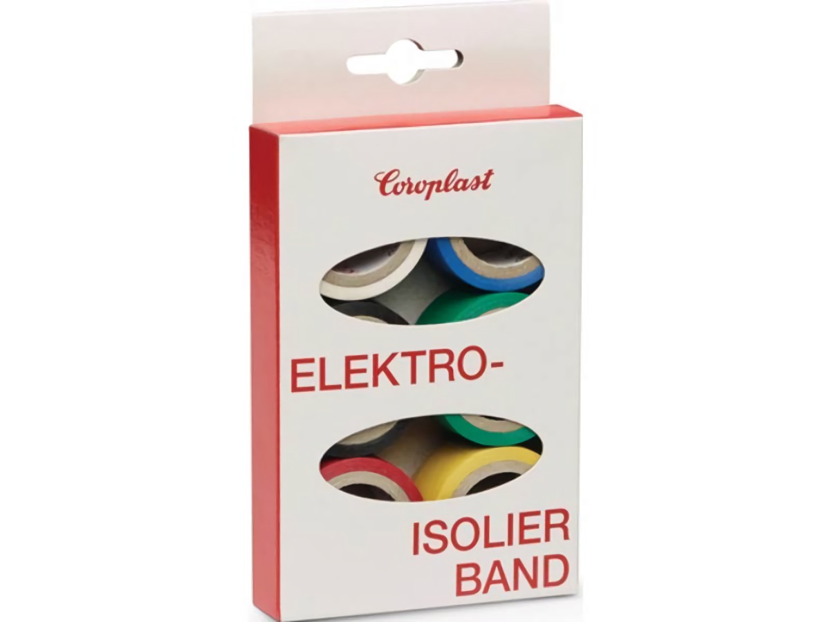 COROPLAST 28839 Elektroisolierband-Set 302 6-teilig Länge je 3,3 m Breite 19 mm