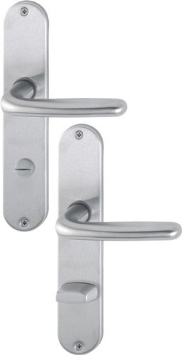 HOPPE 2423701 Langschildgarnitur Cardiff E1850Z/302 Edelstahl F69 SK/OL 78 mm DI