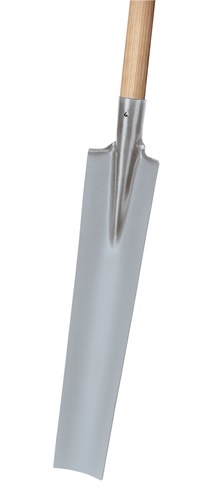 IDEAL 21110203 Drainierspaten GLORIA 550 x 125 / 90 mm Größe 2 850 mm mit Tritts