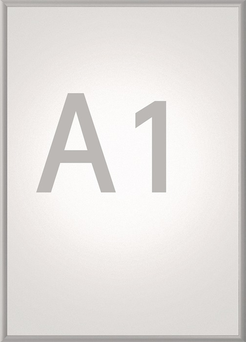 MAUL 6604108 Klapprahmen  Plakatmaß DIN A1  aluminium eloxiert