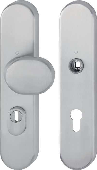 HOPPE 11979999 Schutzgarnitur E86G/3332ZA/3310 Edelstahl F69 72 mm 37-47 mm