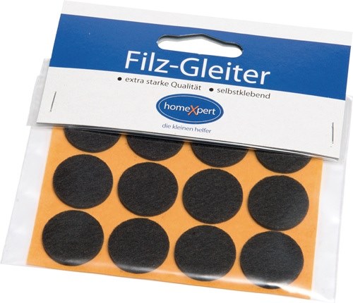 522203 Filzgleiter  22 mm Filz braun selbstklebend