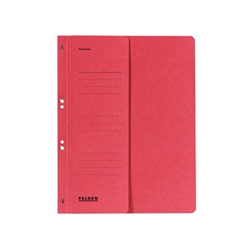 Falken Ösenhefter 80003817 DIN A4 kaufm. Heftung 250g Karton rot
