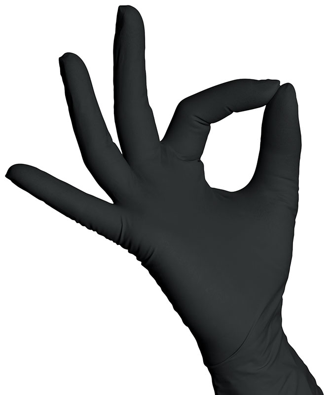 Gr .10 *SHATIN* STRONGHAND® HANDSCHUHE schwarz *SHATIN* STRONGHAND® NITRILE DISP