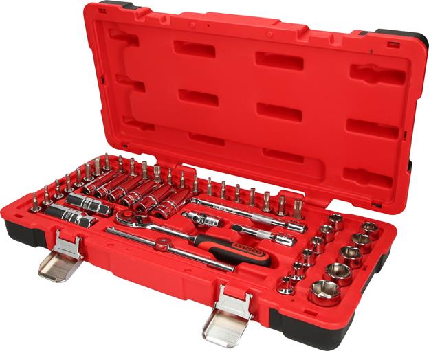 KS Tools 958.0646 3/8 CHROMEplus Steckschlüssel-Satz, 46-tlg.