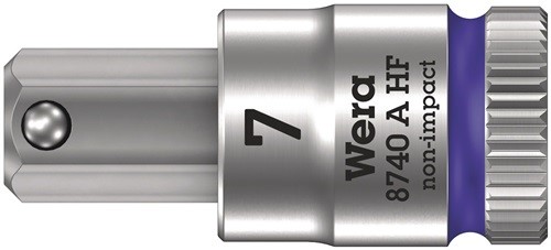 WERA 05003341001 Steckschlüsseleinsatz 8740 A HF 1/4 '' Schlüsselweite 7 mm Läng