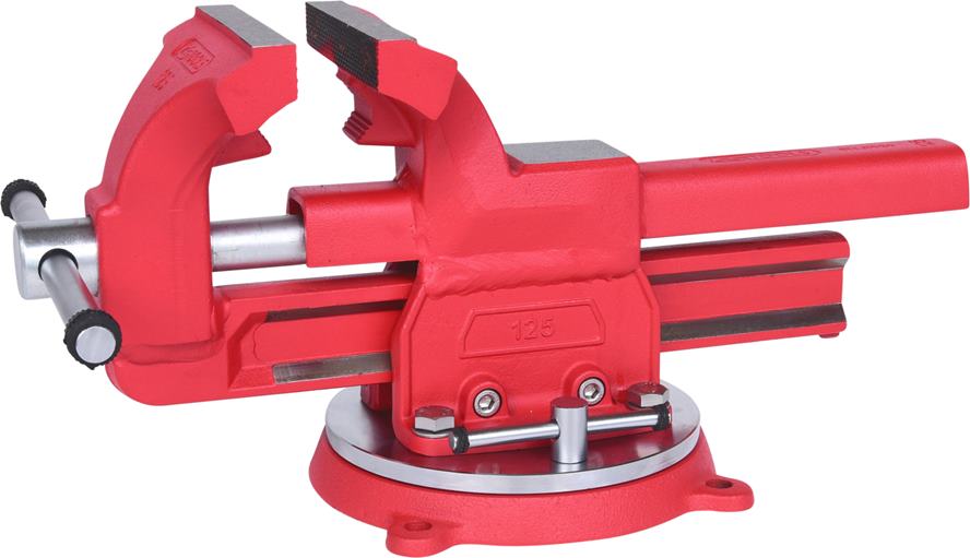 KS Tools 914.0030 Schraubstock mit Rundteller, 120 mm