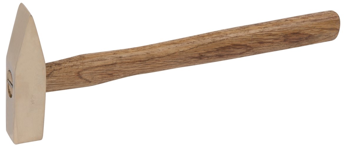KS Tools 963.2008 BRONZEplus Schlosserhammer 300 g, mit Hickorystiel
