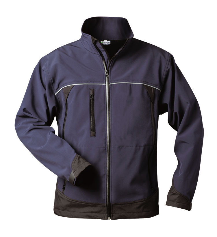 Gr .4XL (70/72) *GAMMA* SOFTSHELL JACKE blau *GAMMA* Softshell jacket