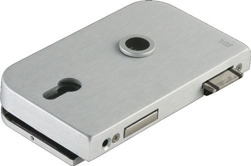 DORMA-GLAS 0081126015099 Glastürschloss OFFICE Junior Leichtmetall silber eloxie