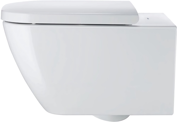 DURAVIT 22220900001 Wand-WC Happy D.2 Plus 365x540mm weiß, Wondergliss spülrandl