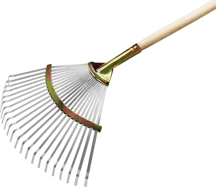 FLORA 02777 Laubbesen  Arbeitsbreite 450 mm Stahl, verzinkt feststehend