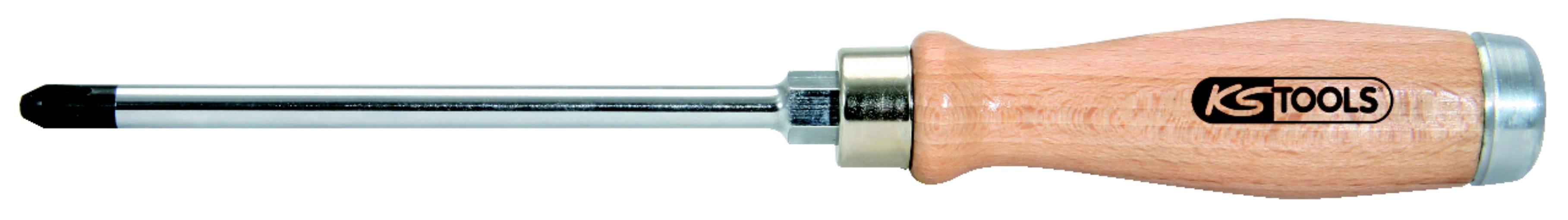 KS Tools 300.1061 ERGOTORQUE WOODmax Schlag-Schraubendreher, PH1