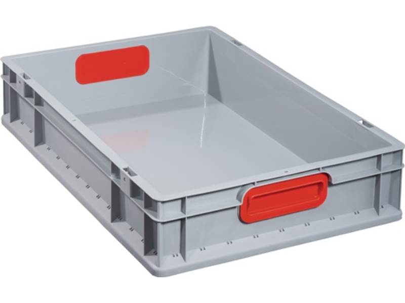 ALLIT 456740 Transportstapelbehälter  L600xB400xH120mm grau PP geschlossener Gri